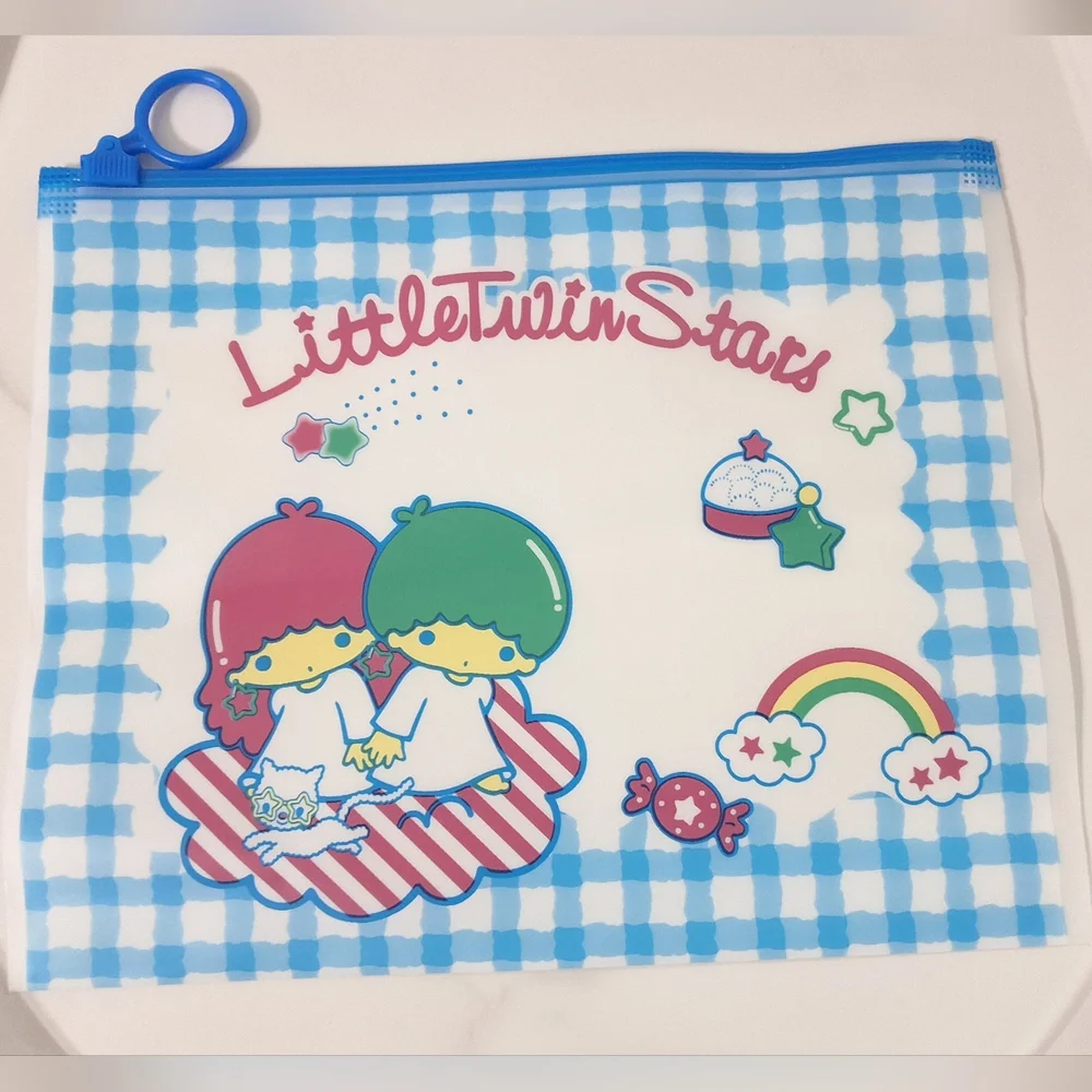 NEW Little Twin Stars Sanrio Kawaii Plastic Stationery Pouch